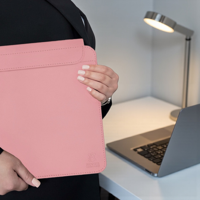 Шкіряний чохол на магнітах для MacBook (кайзер) Рожевий Шкіряний чохол на магнітах для MacBook (кайзер) Рожевий