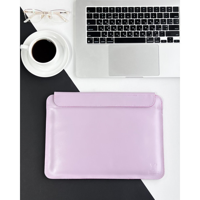 Шкіряний чохол на магнітах для MacBook (кайзер) Бузьковий Шкіряний чохол на магнітах для MacBook (кайзер) Бузьковий