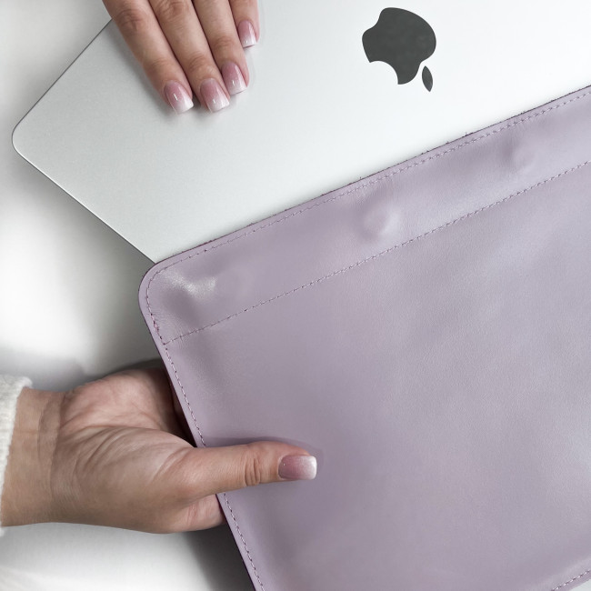 Шкіряний чохол на магнітах для MacBook (кайзер) Бузьковий Шкіряний чохол на магнітах для MacBook (кайзер) Бузьковий