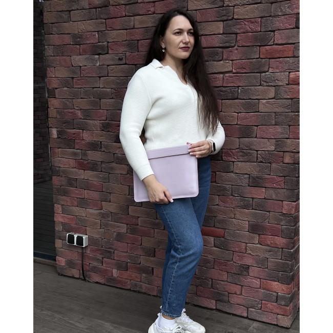 Шкіряний чохол на магнітах для MacBook (кайзер) Бузьковий Шкіряний чохол на магнітах для MacBook (кайзер) Бузьковий