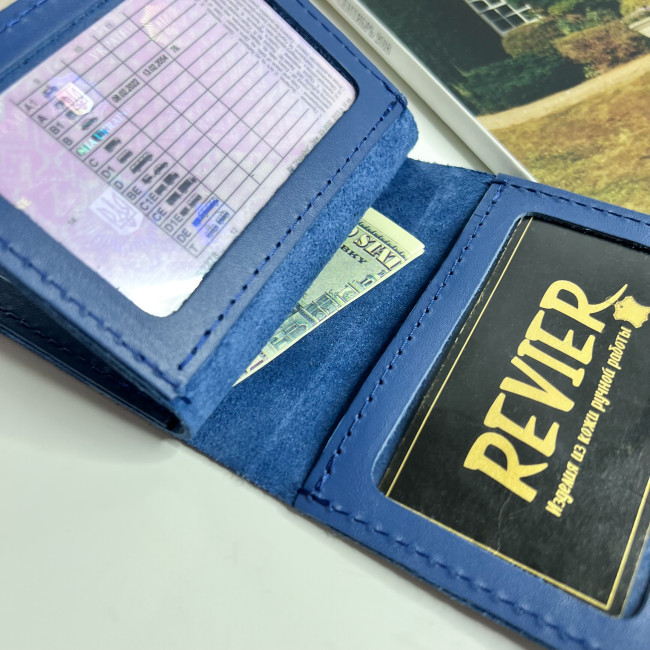 Автопортмоне на 4 вік без заст (кайзер) Амплуа Блу Автопортмоне на 4 вік без заст (кайзер) Амплуа Блу