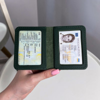 Автопортмоне на 2 вік. (кайзер) Зелений