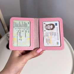 Автопортмоне на 2 вік. (кайзер) Рожевий