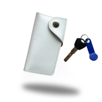 Багатофункціональна шкіряна ключниця для ключів (кайзер) білий Багатофункціональна шкіряна ключниця для ключів (кайзер) білий