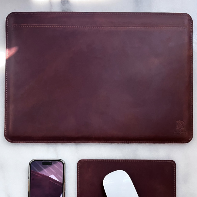 Шкіряний чохол стандарт для MacBook (крейзи) Коньячний Шкіряний чохол стандарт для MacBook (крейзи) Коньячний