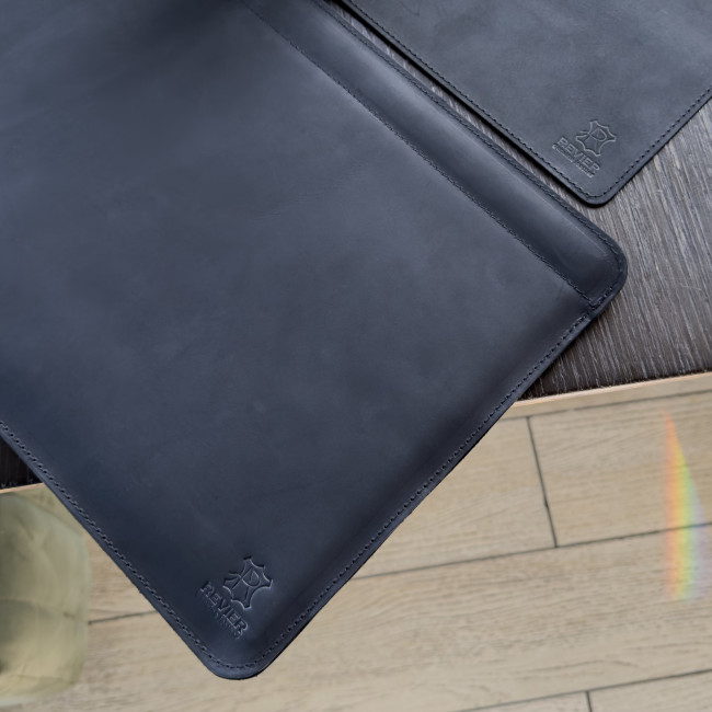 Шкіряний чохол стандарт для MacBook (крейзи) Чорний Шкіряний чохол стандарт для MacBook (крейзи) Чорний
