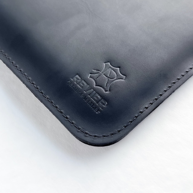 Шкіряний чохол стандарт для MacBook (крейзи) Чорний Шкіряний чохол стандарт для MacBook (крейзи) Чорний