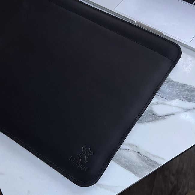Шкіряний чохол стандарт для MacBook (крейзи) Чорний Шкіряний чохол стандарт для MacBook (крейзи) Чорний
