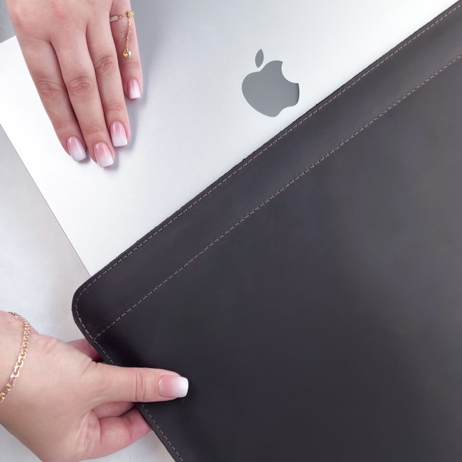 Шкіряний чохол стандарт для MacBook (крейзи) Шоколад Шкіряний чохол стандарт для MacBook (крейзи) Шоколад