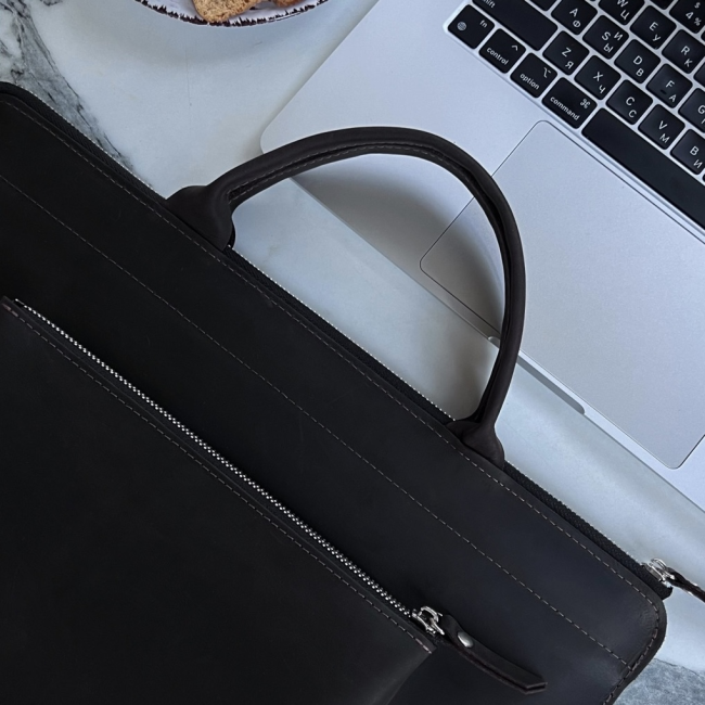 Шкіряна сумка для MacBook (крейзи) Шоколад Шкіряна сумка для MacBook (крейзи) Шоколад