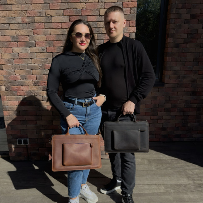 Шкіряна сумка для MacBook (крейзи) Шоколад Шкіряна сумка для MacBook (крейзи) Шоколад