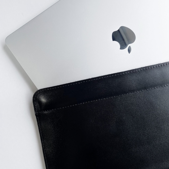Шкіряний чохол стандарт для MacBook (кайзер) Чорний Шкіряний чохол стандарт для MacBook (кайзер) Чорний