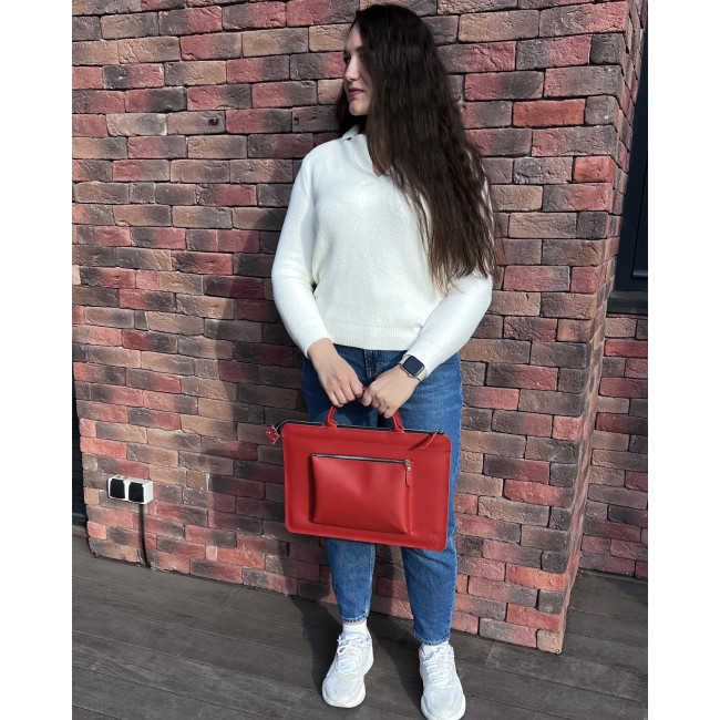 Шкіряна сумка для MacBook (кайзер) Червоний Шкіряна сумка для MacBook (кайзер) Червоний