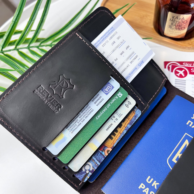 Тревел-кейс-органайзер на резинці (крейзі) шоколад