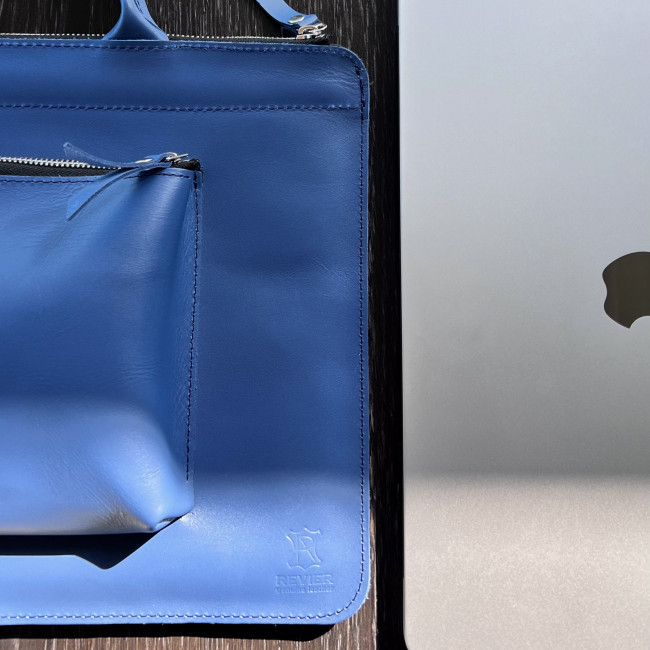 Шкіряна сумка для MacBook (кайзер) Амплуа-блу Шкіряна сумка для MacBook (кайзер) Амплуа-блу