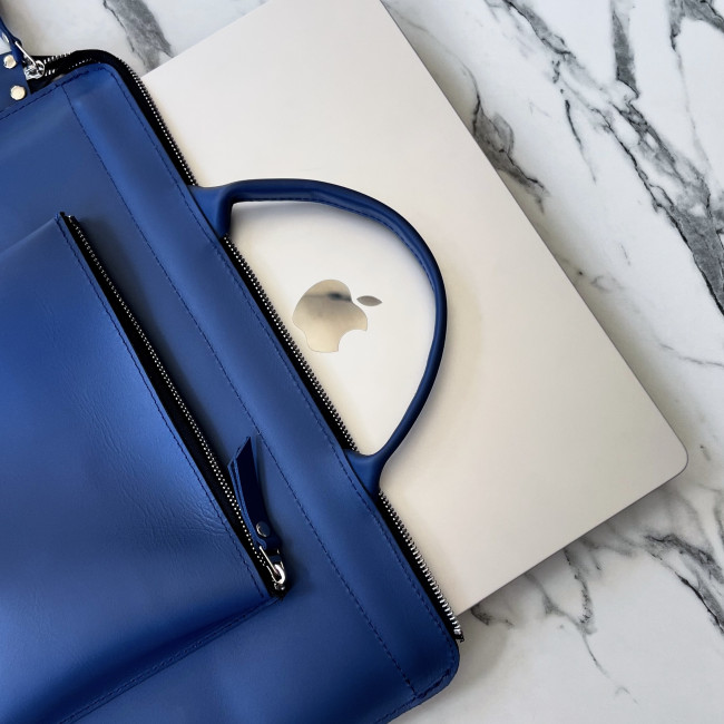 Шкіряна сумка для MacBook (кайзер) Амплуа-блу Шкіряна сумка для MacBook (кайзер) Амплуа-блу