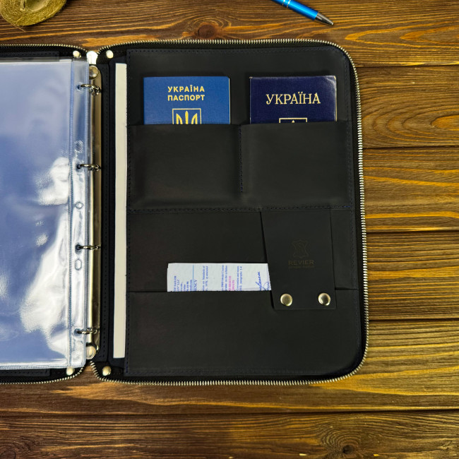 Папка моряка на змійці (крейзі) Синя Папка моряка на змійці (крейзі) Синя