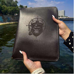 Папка моряка на змейке (кайзер) шоколад