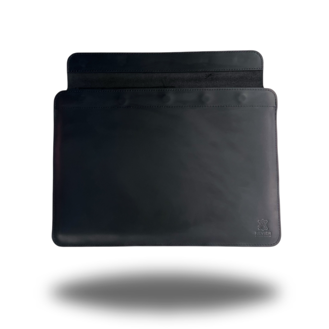 Шкіряний чохол на магнітах для MacBook (крейзи) Чорний Шкіряний чохол на магнітах для MacBook (крейзи) Чорний