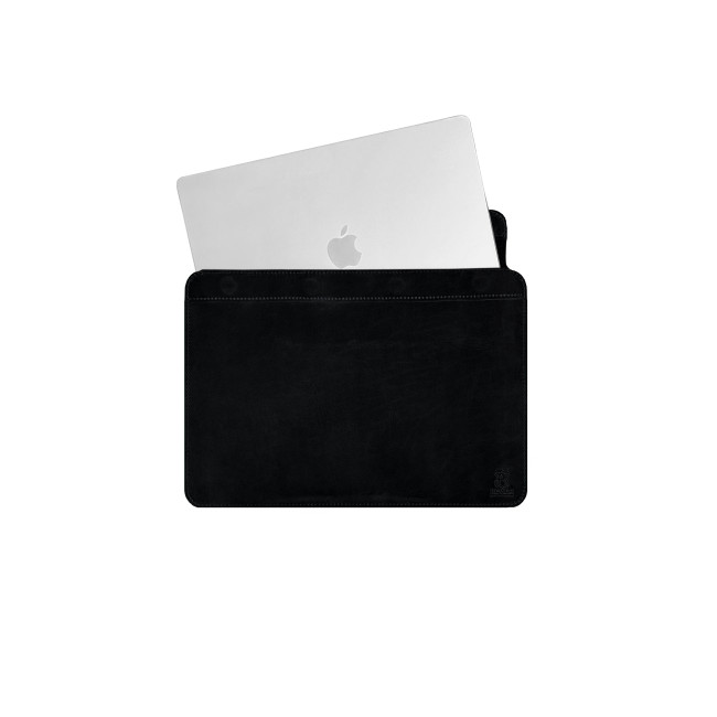 Шкіряний чохол на магнітах для MacBook (крейзи) Чорний Шкіряний чохол на магнітах для MacBook (крейзи) Чорний
