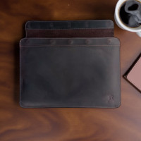 Шкіряний чохол на магнітах для MacBook (крейзи) Шоколад Шкіряний чохол на магнітах для MacBook (крейзи) Шоколад