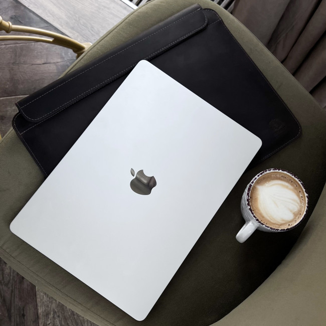 Шкіряний чохол на магнітах для MacBook (крейзи) Шоколад Шкіряний чохол на магнітах для MacBook (крейзи) Шоколад